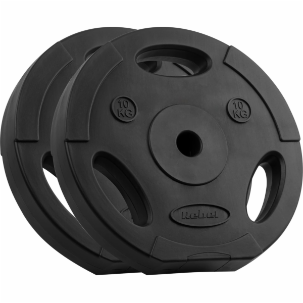 Rebel Sada bitumenových závaží 2x10kg, otvor 31mm, destič...