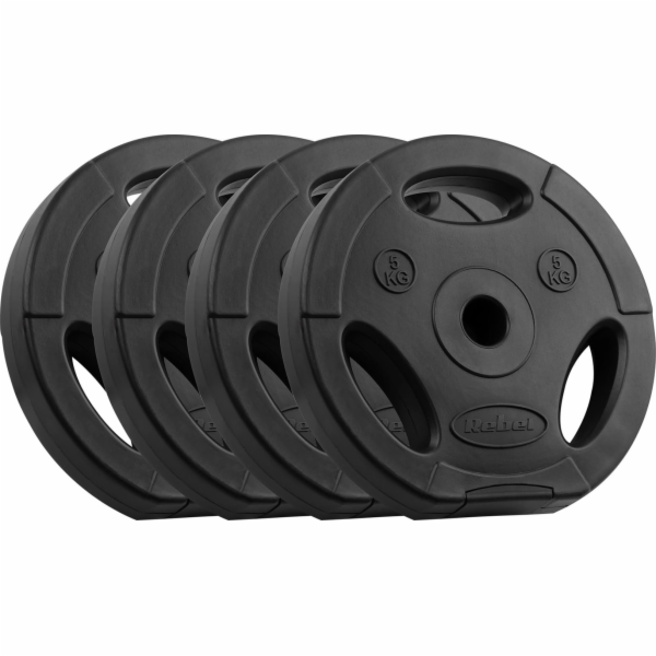 Rebel Sada bitumenových závaží 4x5kg, otvor 31mm, destičk...