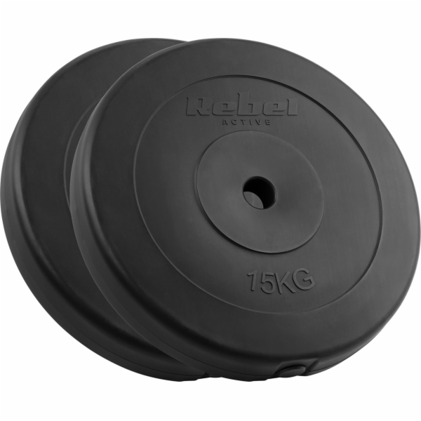 Rebel Sada bitumenových závaží 2x15kg, otvor 31mm, klasic...