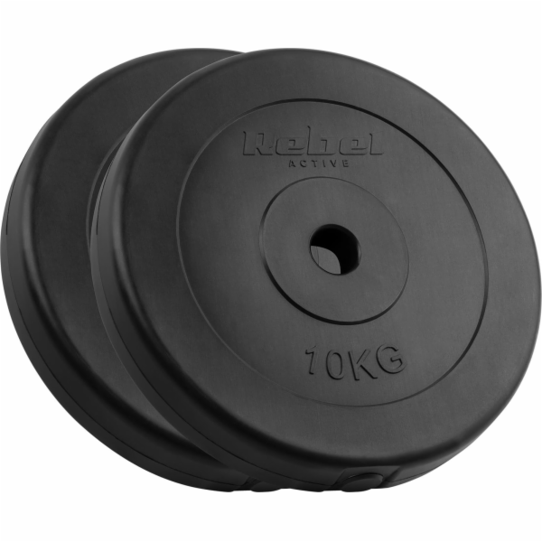 Rebel Sada bitumenových závaží 2x10kg, otvor 31mm, klasic...
