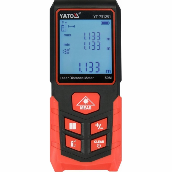 Yato Laserový dálkoměr YATO LASER RANGEFINDER 50m