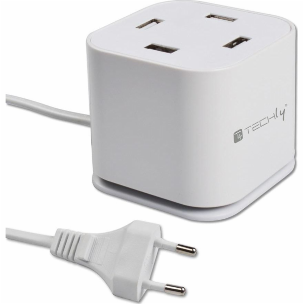Techly Nabíječka CUB496 4x USB-A 2,4 A (102963)