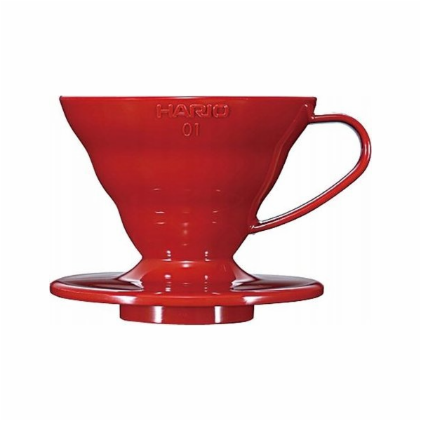 Hario Hario Keramický odkapávač V60-01 Červený