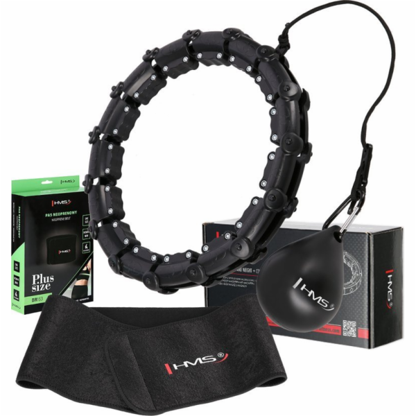 HMS Sada HHW11: Hula hoop se závažím a výstupky + zeštíhl...