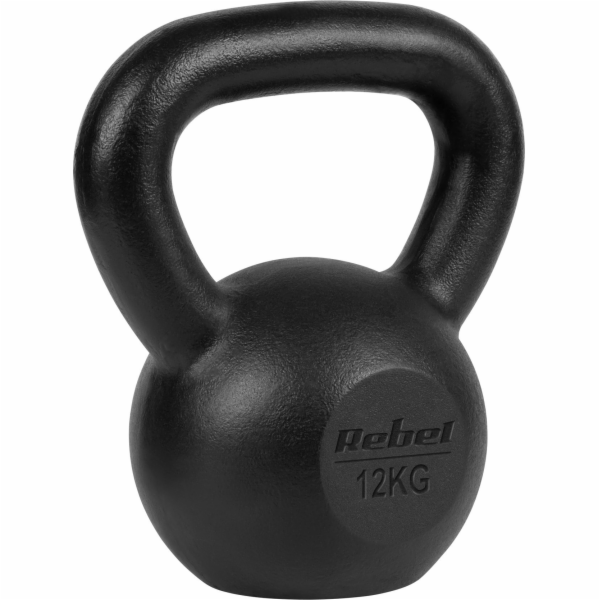 Rebel Litinová kettlebell 12 kg, REBEL ACTIVE