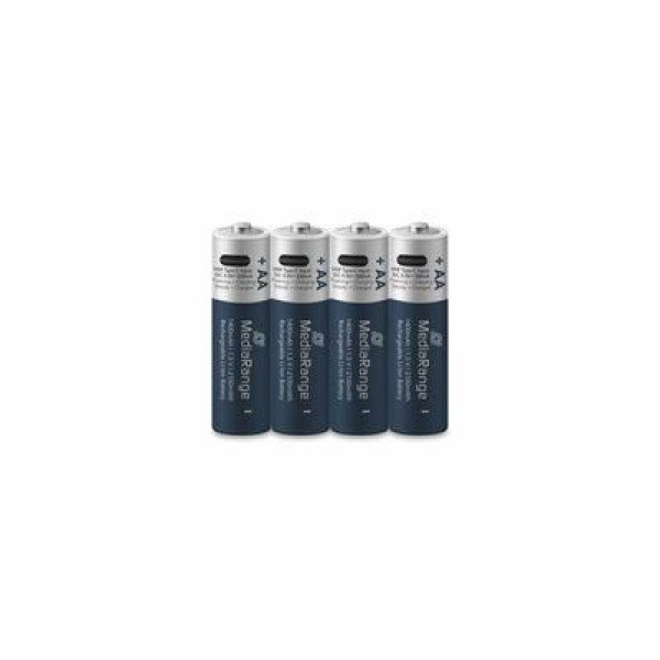MediaRange nabíjecí USB-C Li-Ion baterie Mignon AA, 1,5V,...