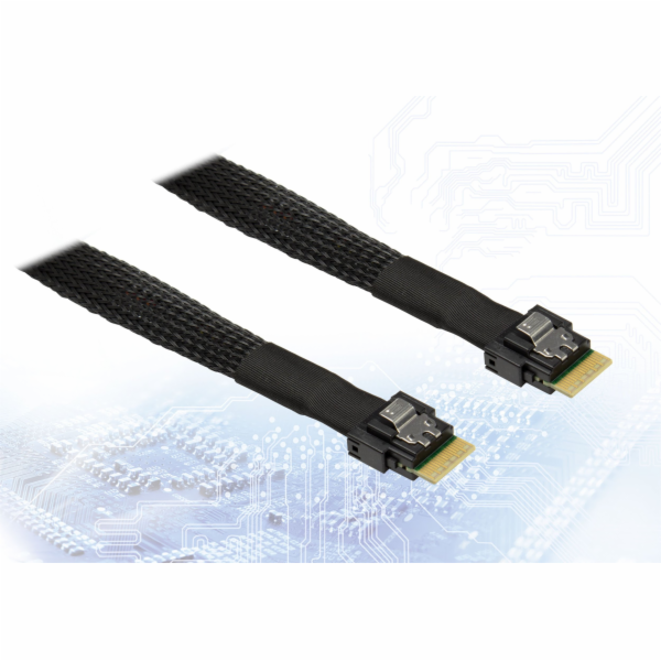 Intel Inter-Tech kabel SFF 8654-4i -> SFF 8654-4i- 0,7m