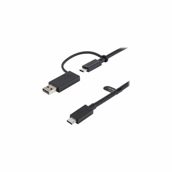 StarTech Kabel USB-A + USB-C - USB-C 1m černý (USBCCADP)