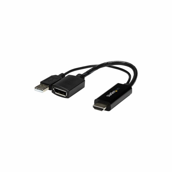 StarTech AV adaptér HDMI - DisplayPort + USB-A černý (HD2DP)