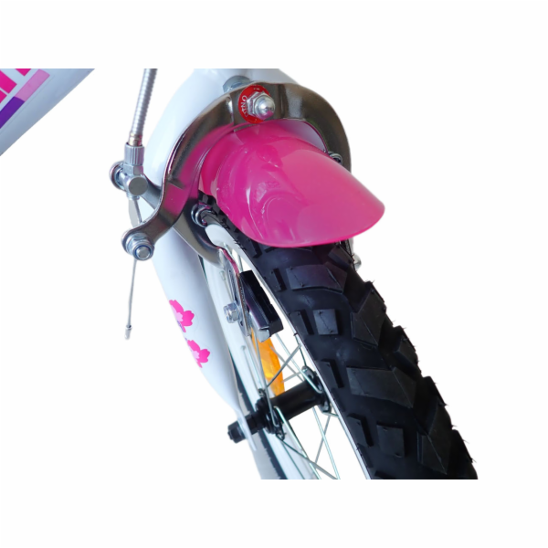 Dino bikes 166 RSN FAIRY Bílá, růžový potisk 16"