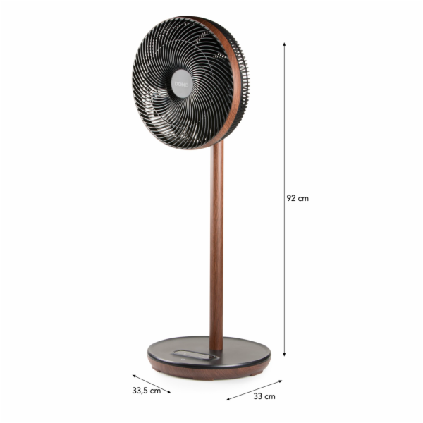 Stojanový ventilátor s 3D oscilací - Wood Style - DOMO DO...