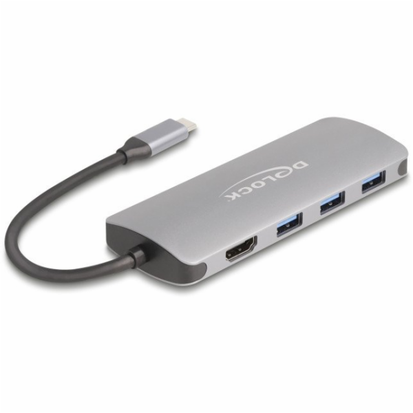 Delock 7portový USB Hub 10 Gbps a 4K HDMI výstup s podpor...