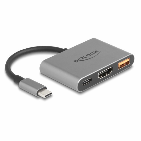 Delock USB Type-C adaptér na HDMI 4K 30 Hz s USB Type-A a...