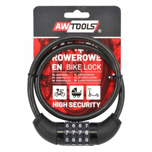 AWTOOLS ZÁMEK NA KOLO 8x65cm KÓD