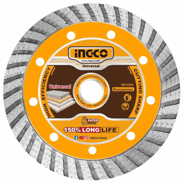 Ingco DMD031151 Kotouč řezný, diamantový lamelový 115x1