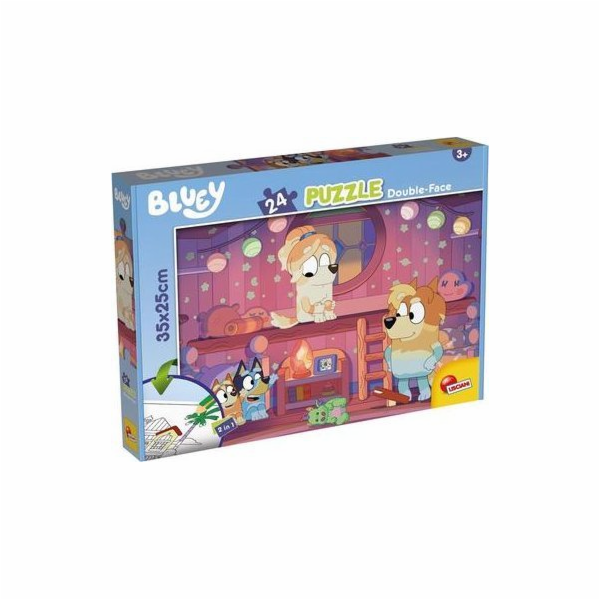 Lisciani Oboustranné puzzle 24 dílků Bluey