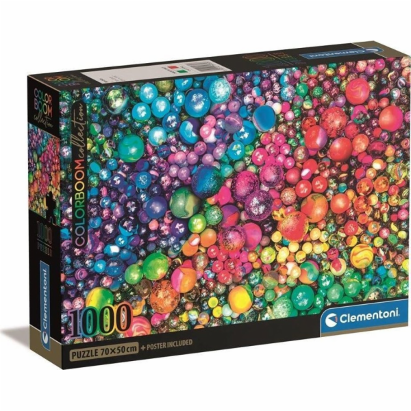 Clementoni Puzzle 1000 dílků Kompaktní kuličky Colorboom