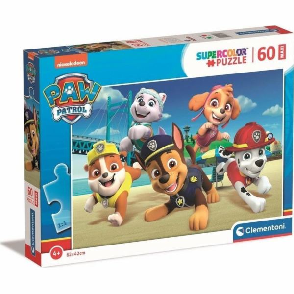 Clementoni Puzzle 60 dílků Maxi Super Color Tlapková patrola