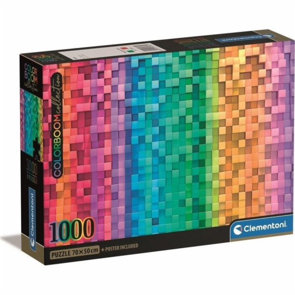 Clementoni Puzzle 1000 dílků Kompaktní Colorboom Pixel