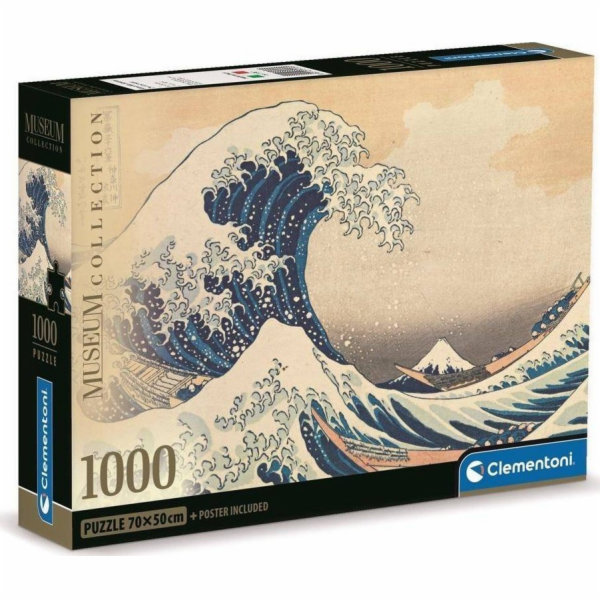 Clementoni 1000dílné puzzle Hokusai: La Grande Onda