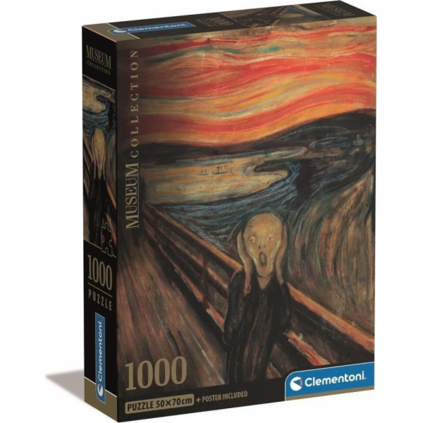 Clementoni Puzzle 1000 dílků Kompaktní muzeum Lurlo di Munch