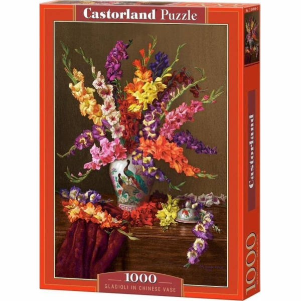 Castor Puzzle 1000 dílků Gladioly v čínské váze
