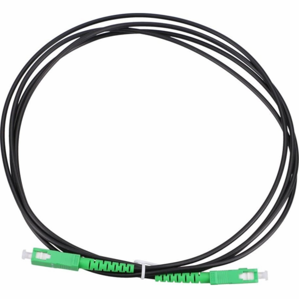 Extralink Patchcord SC/APC-SC/APC SM SIMPLEX 3,0 mm 2 m č...