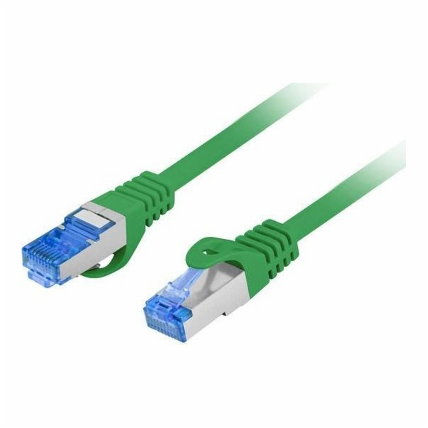 Lanberg Patchcord kat.6a S/FTP LszH CCA 0,25m zelený, fluke