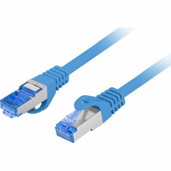Lanberg Patchcord cat.6a S/FTP LSZH CCA 0,25m modrý Fluke
