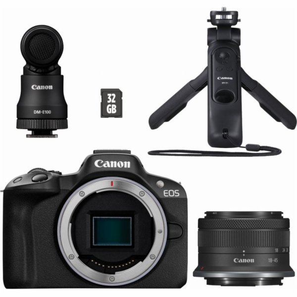 Canon Bezzrcadlovka EOS R50 černá + RF-S 18-45 MC CREATOR...
