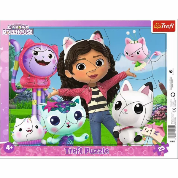 Trefl 25dílné puzzle s rámečkem - Seznamte se s Gabi