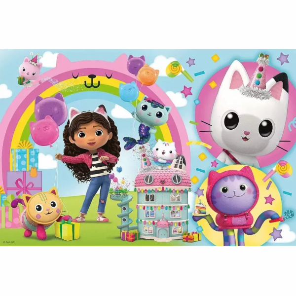 Trefl Puzzle 24 dílků Maxi Veselá Gabi Gabiin kočičí domeček