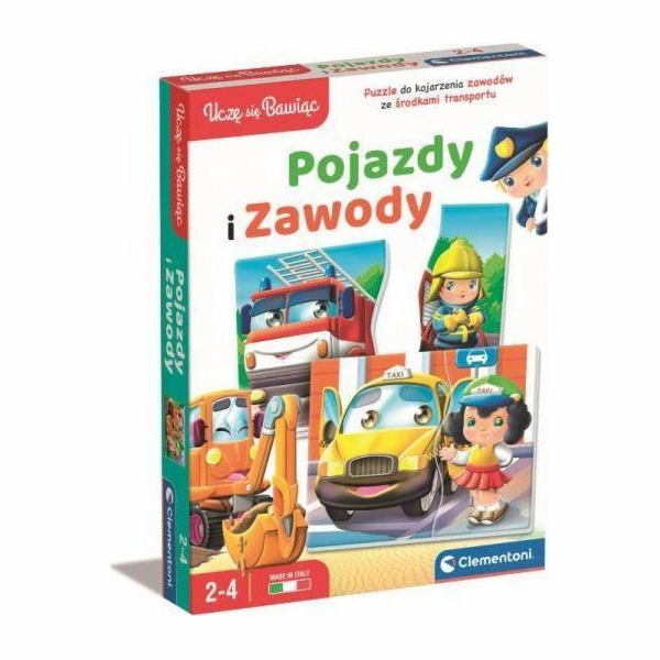 Clementoni Hádanky s vozidly a profesemi
