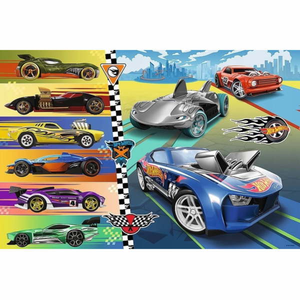Trefl Puzzle 24 dílků Maxi Rychlá auta Hot Wheels
