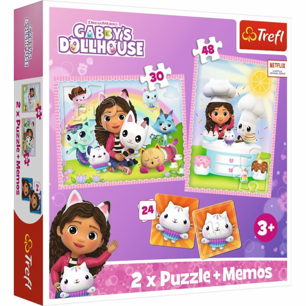 Trefl Gabbyin domeček pro panenky 2v1 puzzle s poznámkami...