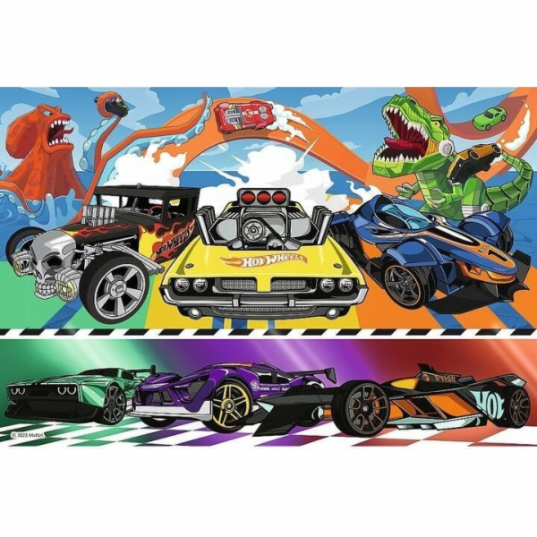 Trefl Puzzle 100 dílků Hot Wheels závodní auta