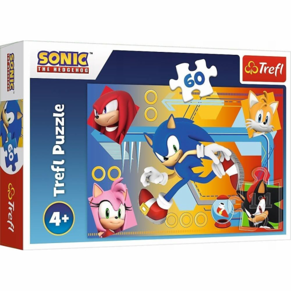 Trefl Puzzle 60 dílků Sonic v akci