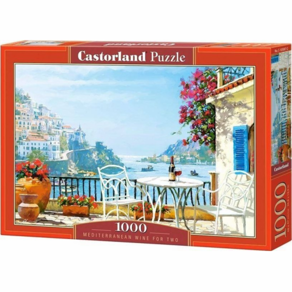 Castor Puzzle 1000 dílků Středomořské víno pro dva