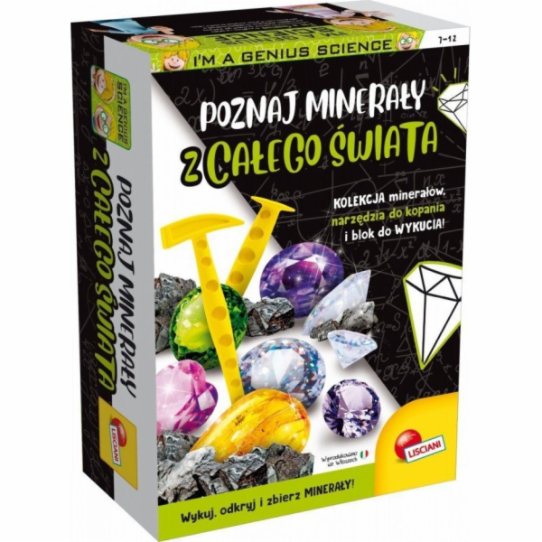 Lisciani Vědecká sada Jsem génius Objevte minerály z celé...
