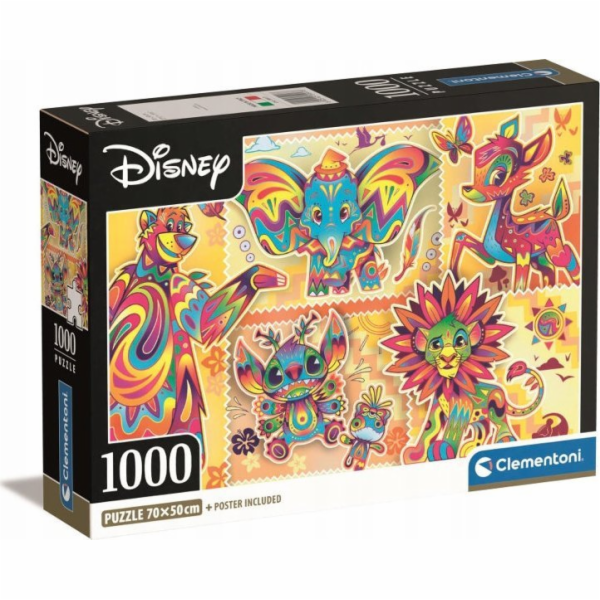 Clementoni Puzzle 1000 dílků Kompaktní Disney Classic