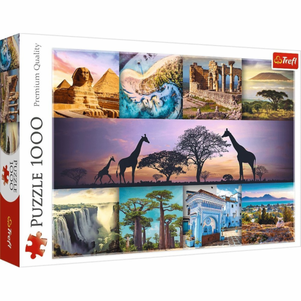 Trefl Puzzle 1000 dílků Koláž Afrika