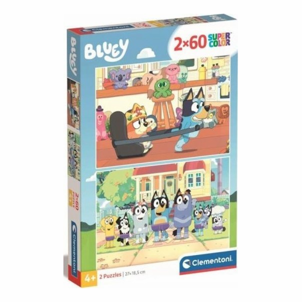 Clementoni Puzzle 2x60 dílků Bluey