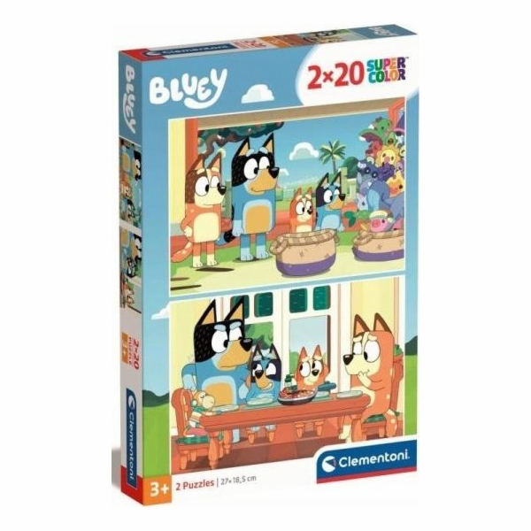 Clementoni Puzzle 2x20 dílků Bluey
