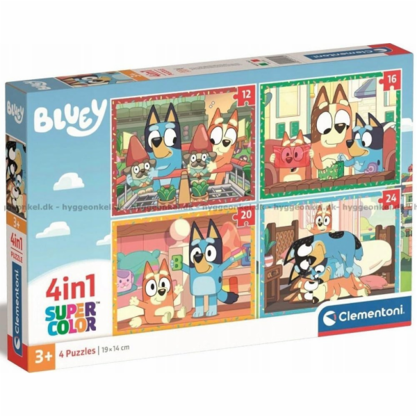 Clementoni Puzzle 72 dílků 4v1 modré