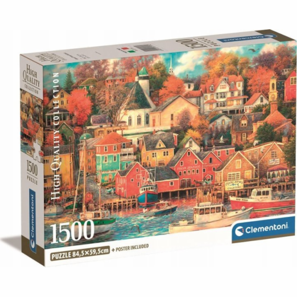 Clementoni Puzzle 1500 dílků Kompaktní Good Times Harbor