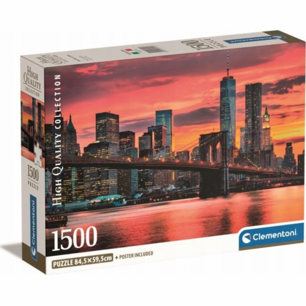 Clementoni Puzzle 1500 dílků Kompaktní East River za soum...