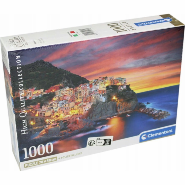 Clementoni Puzzle 1000 dílků Kompaktní Manarola