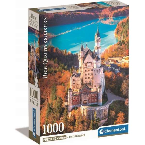 Clementoni Puzzle 1000 dílků Kompaktní Neuschwanstein