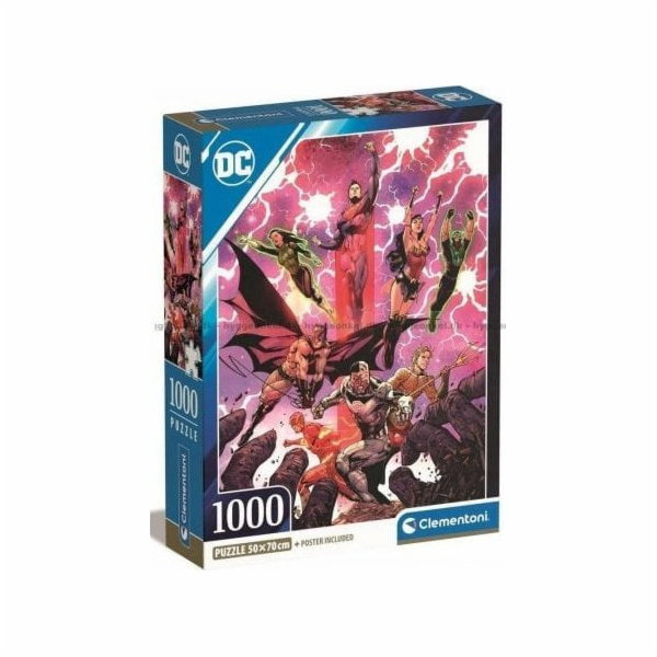 Clementoni Puzzle 1000 dílků Kompaktní DC Comics Liga spr...