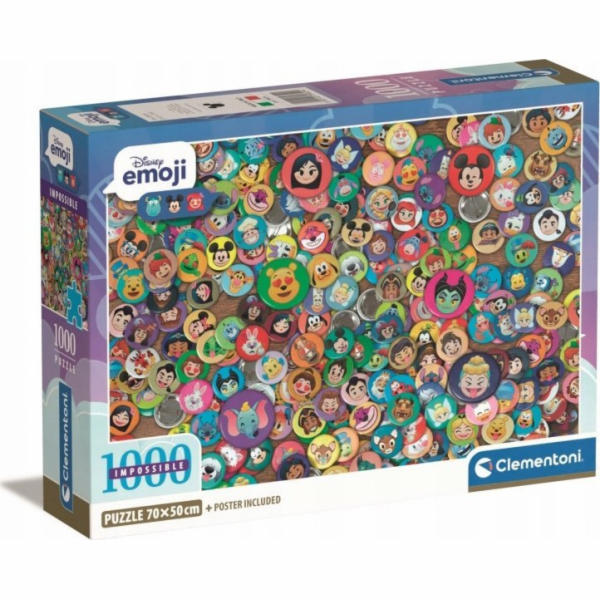 Clementoni Puzzle 1000 dílků Kompaktní Disney Emoji